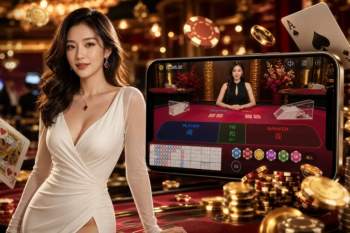 9winbox Casino meja live baccarat dealer langsung